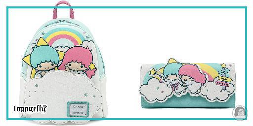 Série Little Twin Stars Rainbow Cloud de Loungefly