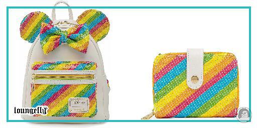 Série Minnie Mouse Arc-en-ciel Sequin de Loungefly