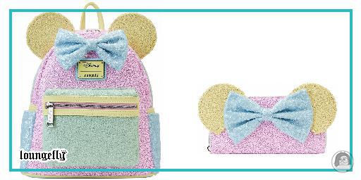 Série Minnie Mouse Pastel Sequin de Loungefly