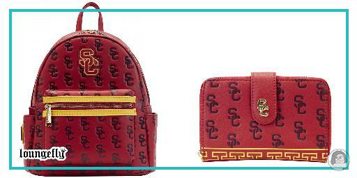 Série USC Trojans Cardinal SC Interlock Repeat Logo de Loungefly