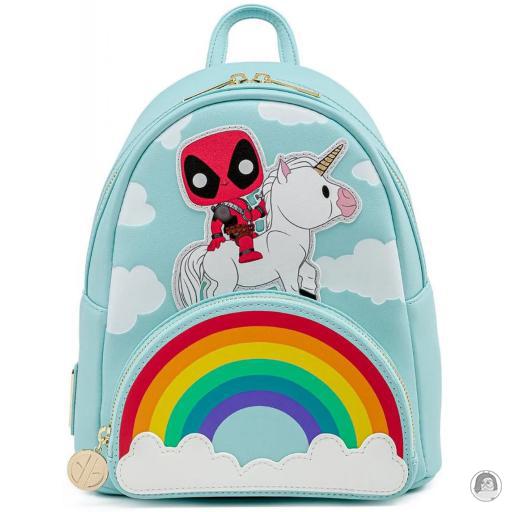 Loungefly Mini sacs à dos Mini sac à dos 30ème Anniversaire de Deadpool Licorne Arc-en-ciel Pop! Deadpool (Marvel)