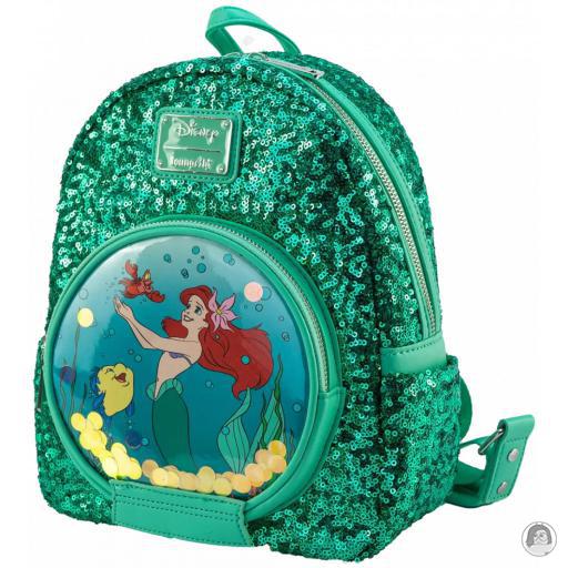 Loungefly Mini sacs à dos Mini sac à dos Ariel Boule à Neige Sequin La Petite Sirène (Disney)