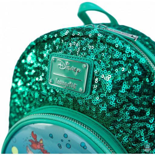 Loungefly Mini sac à dos Ariel Boule à Neige Sequin La Petite Sirène (Disney) (La Petite Sirène (Disney))