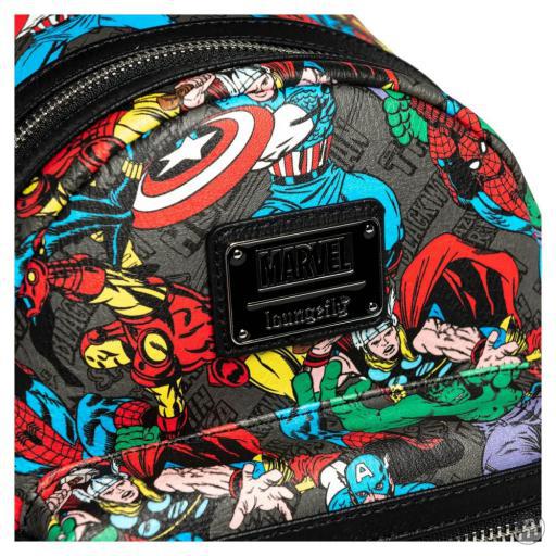 Loungefly Mini sac à dos Avengers Impression Intégrale Avengers (Marvel) (Avengers (Marvel))