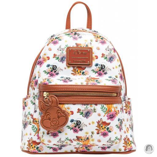 Loungefly 707 Street Mini sac à dos Bambi, Panpan et Fleur Impression Intégrale Bambi (Disney)