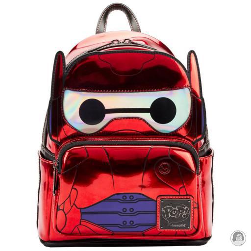 Loungefly Métallique Mini sac à dos Baymax Mode de Combat Cosplay Pop! by Loungefly Les Nouveaux Héros (Disney)