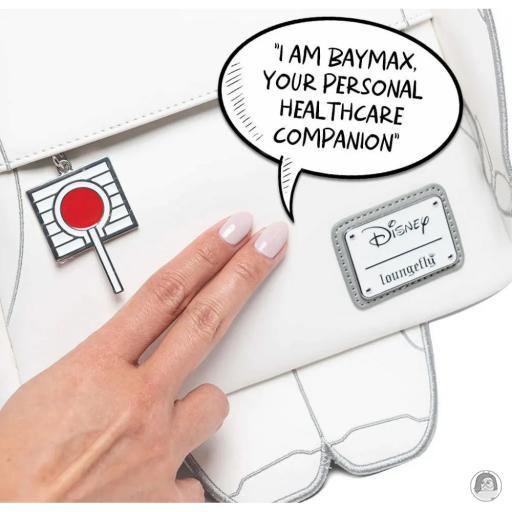 Loungefly Mini sac à dos Baymax qui Parle Glow Les Nouveaux Héros (Disney) (Les Nouveaux Héros (Disney))