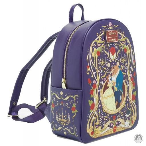 Loungefly Mini sac à dos La Belle et la Bête Orné La Belle et la Bête (Disney) (La Belle et la Bête (Disney))