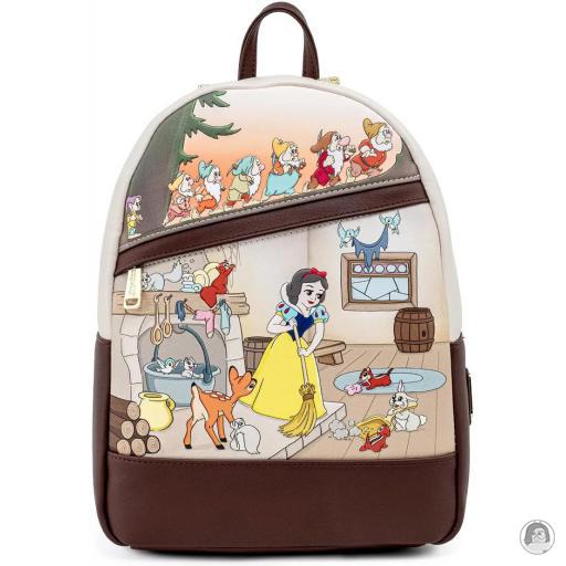 Loungefly Mini sac à dos Blanche-Neige Multi Scène Blanche-Neige et les Sept Nains (Disney)