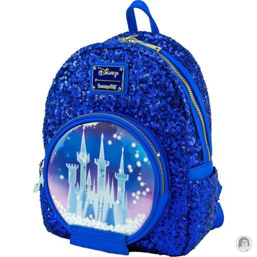 Loungefly Sequin Mini sac à dos Boule à Neige Château de Cendrillon Sequin Cendrillon (Disney)