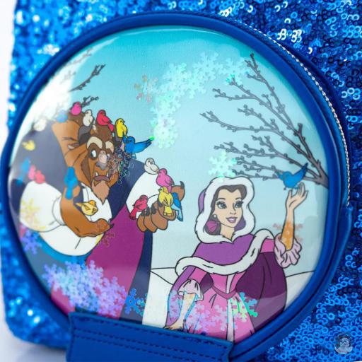 Loungefly Mini sac à dos Boule à Neige Sequin La Belle et la Bête (Disney) (La Belle et la Bête (Disney))