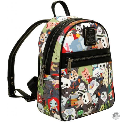 Loungefly Mini sac à dos Chibi Personnages L'Étrange Noël de Monsieur Jack (Disney) (L'Étrange Noël de Monsieur Jack (Disney))