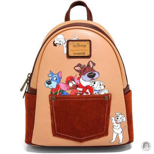 Loungefly Disney Mini sac à dos Chiens de Disney avec une Poche Disney