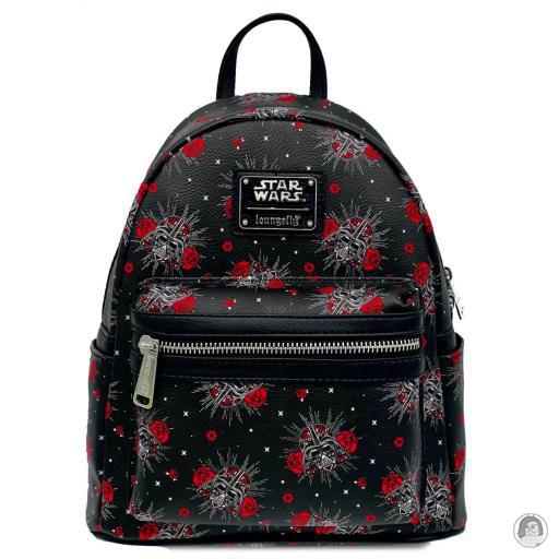 Loungefly Impression intégrale Mini sac à dos Dark Vador Crâne de Sucre (Calavera) Star Wars