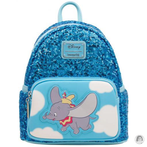 Loungefly Mini sacs à dos Mini sac à dos Dumbo et Timothée Sequin Dumbo (Disney)