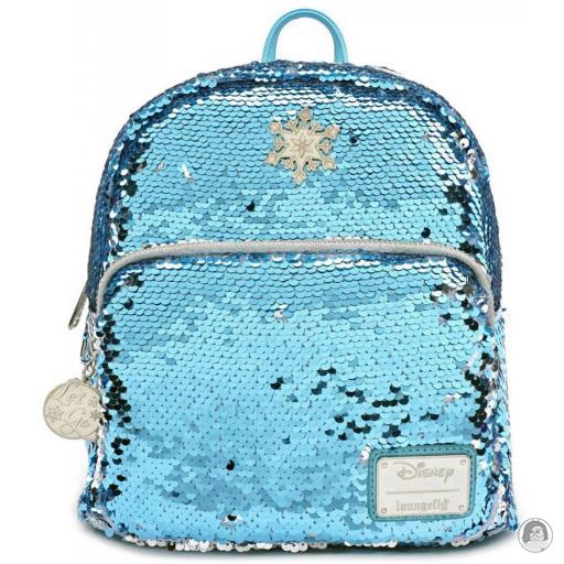 Loungefly Mini sacs à dos Mini sac à dos Elsa Sequin La Reine des neiges (Disney)