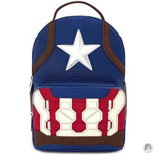 Loungefly Mini sac à dos Endgame Hero Captain America (Marvel) (Captain America (Marvel))