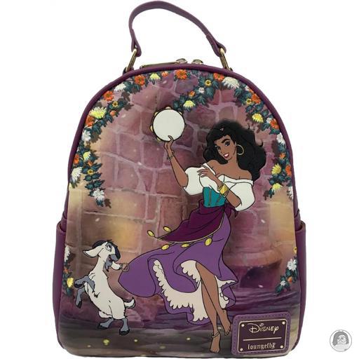 Loungefly Mini sac à dos Esmeralda et Djali Scène Le Bossu de Notre-Dame (Disney)