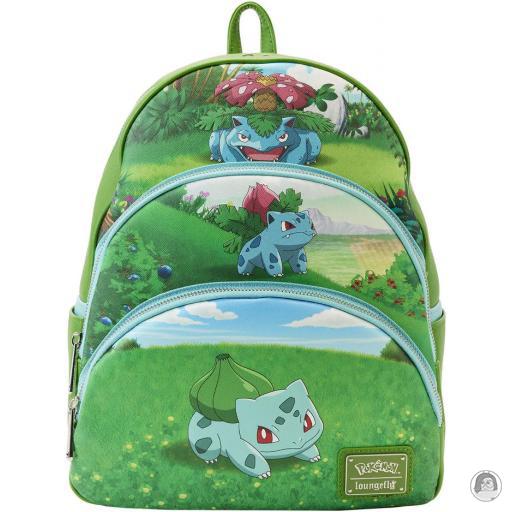 Loungefly Triple poches Mini sac à dos Évolutions de Bulbizarre Pokémon