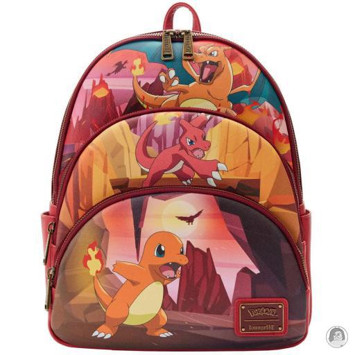 Loungefly Triple poches Mini sac à dos Évolutions de Salamèche Pokémon