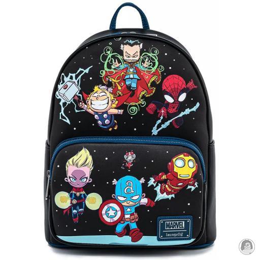 Loungefly Avengers (Marvel) Mini sac à dos Groupe des Avengers Chibi Avengers (Marvel)