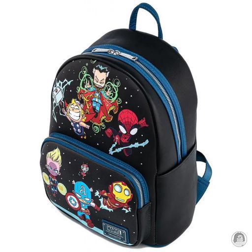 Loungefly Mini sac à dos Groupe des Avengers Chibi Avengers (Marvel) (Avengers (Marvel))