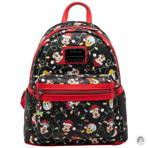 Loungefly 707 Street Mini sac à dos Guirlandes de Noël Glow Mickey Mouse (Disney)