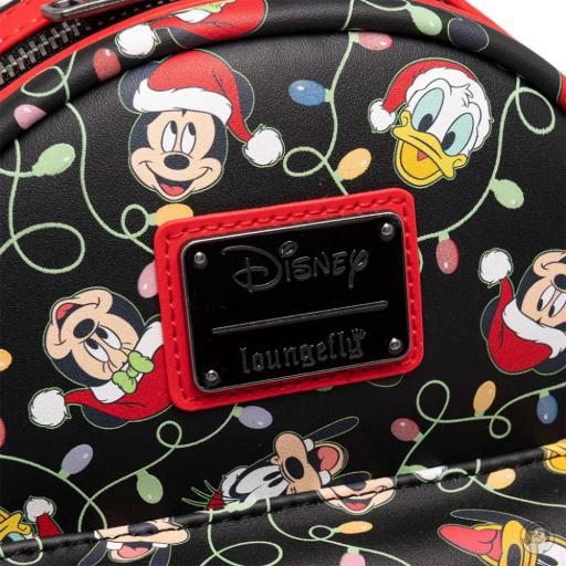 Loungefly Mini sac à dos Guirlandes de Noël Glow Mickey Mouse (Disney) (Mickey Mouse (Disney))