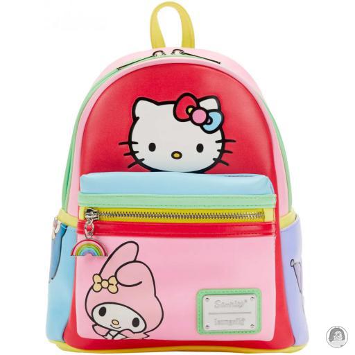 Loungefly Mini sacs à dos Mini sac à dos Hello Kitty et ses amis Color Block Sanrio