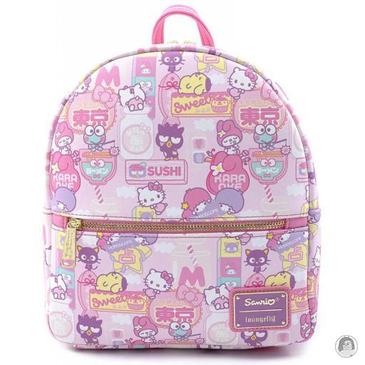 Loungefly Impression intégrale Mini sac à dos Hello Kitty Personnages Kawaii Sanrio