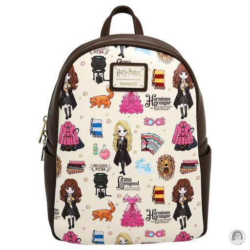 Loungefly Harry Potter (Wizarding World) Mini sac à dos Luna et Hermione Impression Intégrale Harry Potter (Wizarding World)