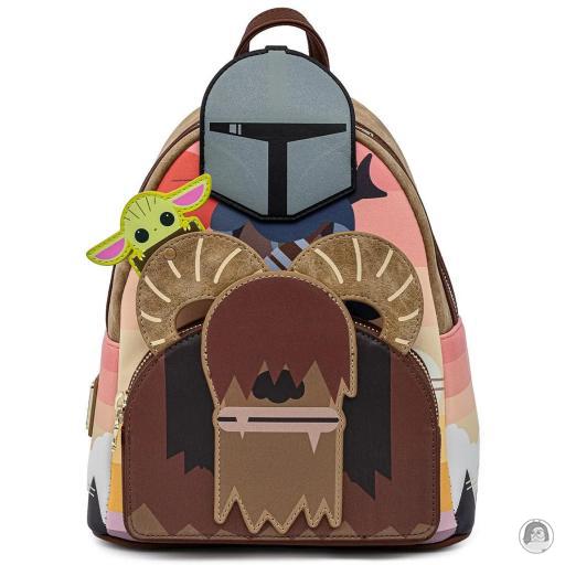 Loungefly Mini sacs à dos Mini sac à dos Le Mandalorien Bantha Ride Cosplay Star Wars