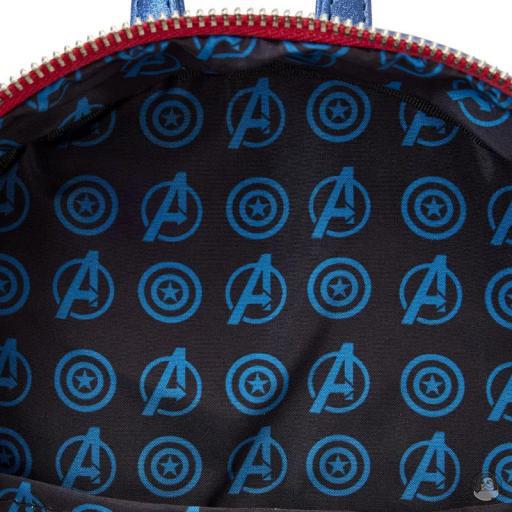 Loungefly Mini sac à dos Métallique Captain America (Marvel) (Captain America (Marvel))