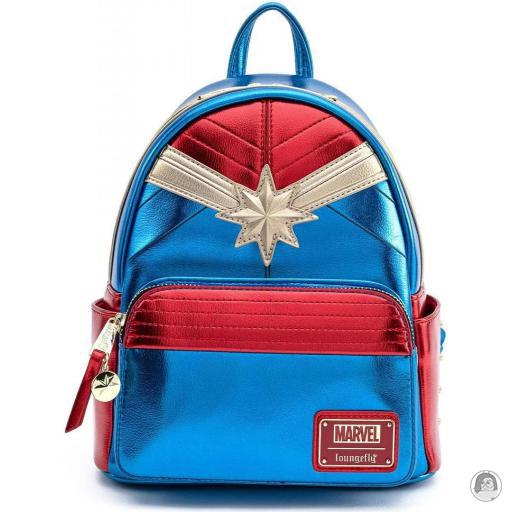 Loungefly Mini sac à dos Métallique Captain Marvel (Marvel)