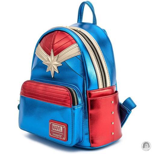 Loungefly Mini sac à dos Métallique Captain Marvel (Marvel) (Captain Marvel (Marvel))