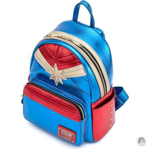 Loungefly Mini sac à dos Métallique Captain Marvel (Marvel) (Captain Marvel (Marvel))