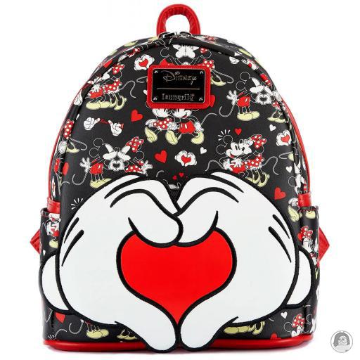 Loungefly Mini sacs à dos Mini sac à dos Mickey et Minnie Saint-Valentin Mickey Mouse (Disney)