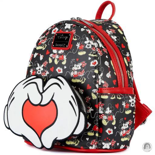 Loungefly Mini sac à dos Mickey et Minnie Saint-Valentin Mickey Mouse (Disney) (Mickey Mouse (Disney))