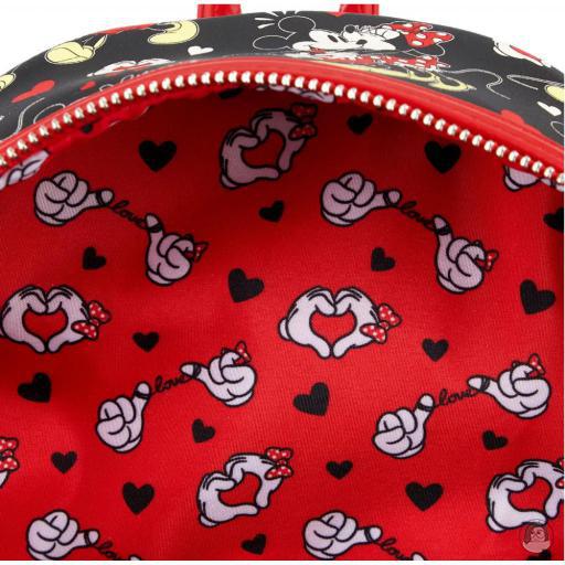 Loungefly Mini sac à dos Mickey et Minnie Saint-Valentin Mickey Mouse (Disney) (Mickey Mouse (Disney))