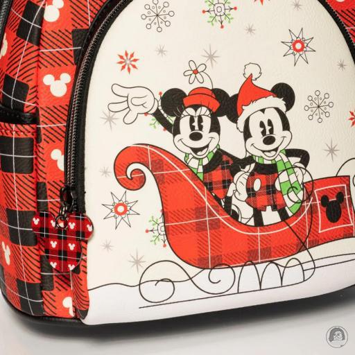 Loungefly Mini sac à dos Mickey Mouse et Minnie Mouse Noël Mickey Mouse (Disney) (Mickey Mouse (Disney))