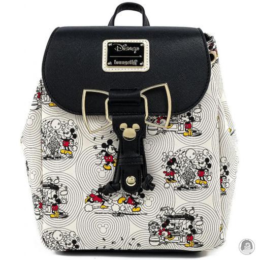 Loungefly Mickey Mouse (Disney) Mini sac à dos Minnie et Mickey posent avec le Nœud de Minnie en Métal Mickey Mouse (Disney)