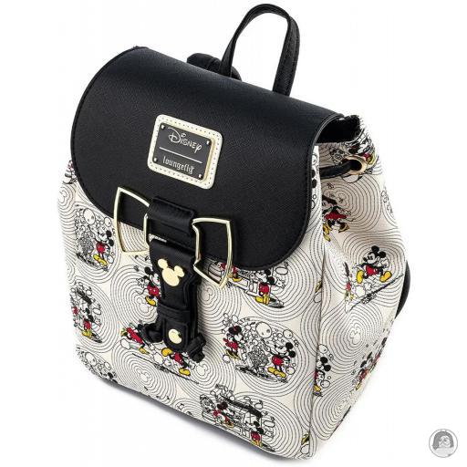 Loungefly Mini sac à dos Minnie et Mickey posent avec le Nœud de Minnie en Métal Mickey Mouse (Disney) (Mickey Mouse (Disney))