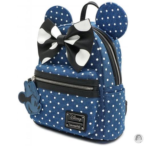 Loungefly Mini sac à dos Minnie Mouse Denim Polka à Pois Mickey Mouse (Disney) (Mickey Mouse (Disney))