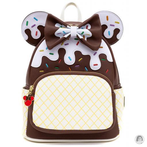 Loungefly Pink à la Mode Mini sac à dos Minnie Mouse Glace au Chocolat Mickey Mouse (Disney)