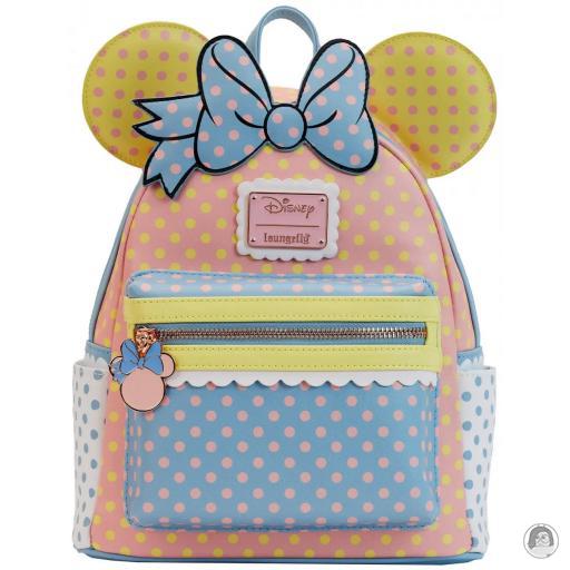 Loungefly Mini sacs à dos Mini sac à dos Minnie Mouse Pastel à Pois Mickey Mouse (Disney)