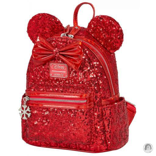 Loungefly Mini sac à dos Minnie Mouse Rouge Sequin Mickey Mouse (Disney) (Mickey Mouse (Disney))