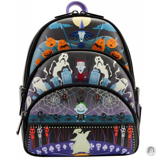 Loungefly L'Étrange Noël de Monsieur Jack (Disney) Mini sac à dos Oogie Boogie Roulette Glow L'Étrange Noël de Monsieur Jack (Disney)