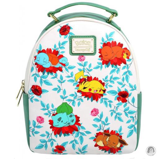 Loungefly Mini sacs à dos Mini sac à dos Pokémon dorment sur des fleurs Pokémon