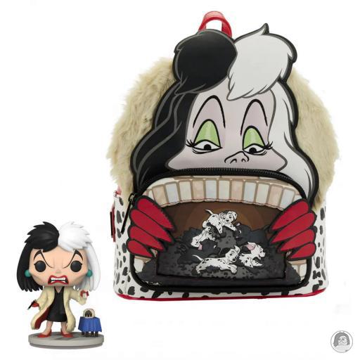 Loungefly Scène Disney Mini sac à dos & Pop! Cruella d'Enfer Villains Scène Les 101 Dalmatiens (Disney)