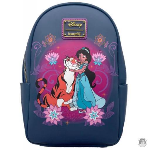 Loungefly Mini sacs à dos Mini sac à dos Princesse Jasmine et Rajah Floral Aladdin (Disney)